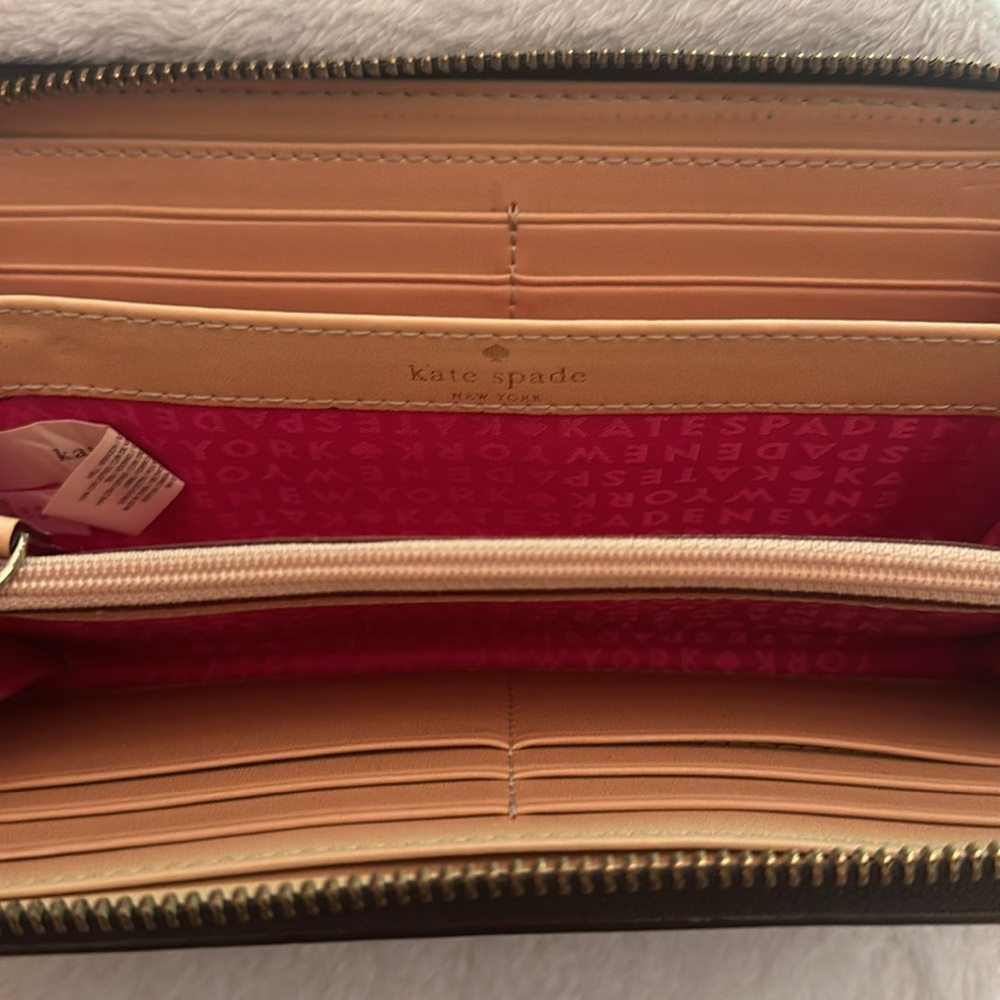 Kate Spade wallet, Black/Pink - Picture 4 of 4